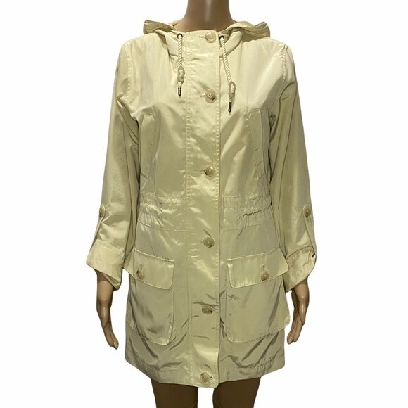 NWOT Vineyard Vines Buttercream Trench Rain Coat Size Small - Picture 1 of 9